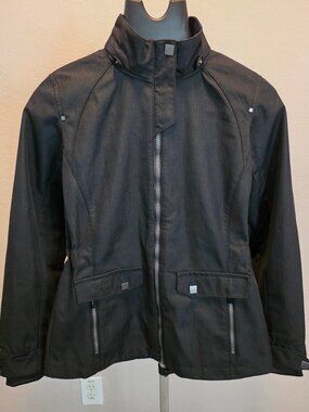North End Sport Black Utility Jacket Lightweight Zip Women’s Small S/P
